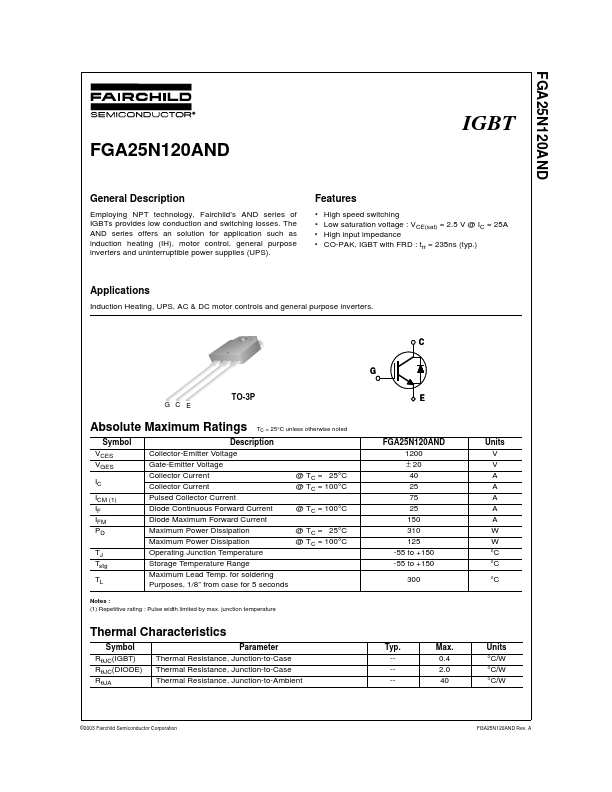 FGA25N120AND