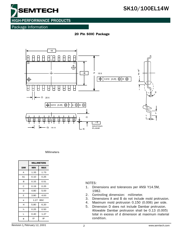 SK100EL14W