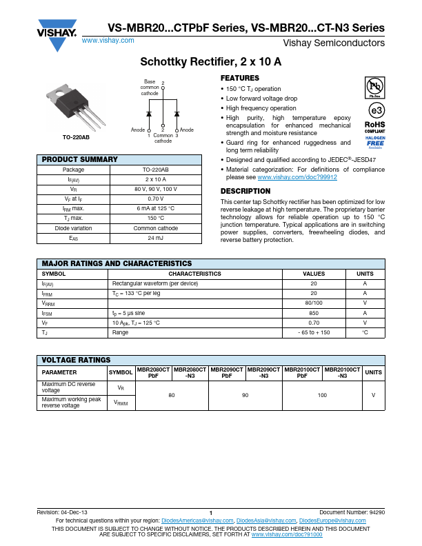 MBR2080CT-N3