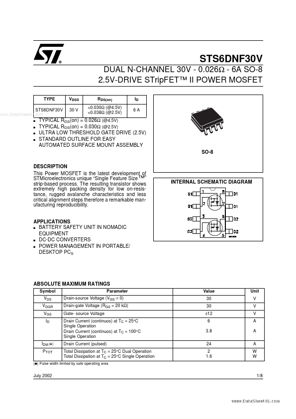 STS6DNF30V