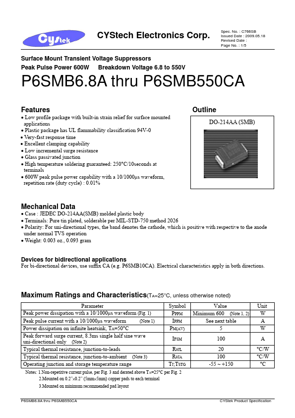 P6SMB68A