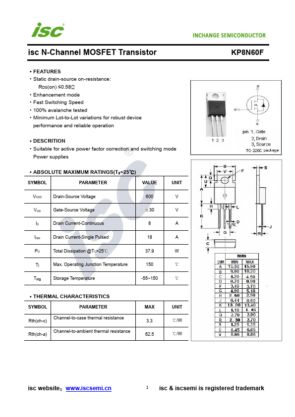 KP8N60F