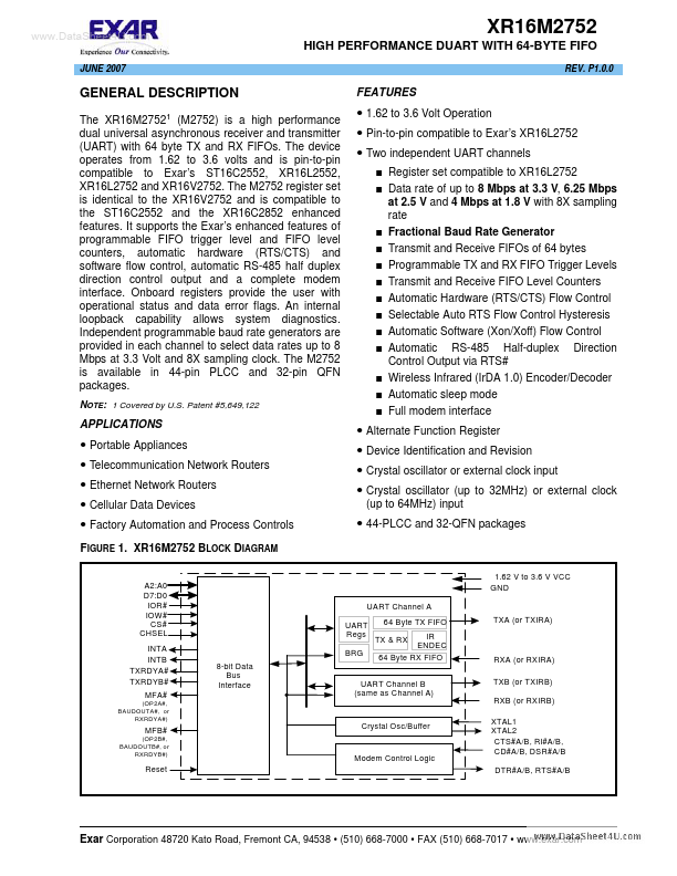 XR16M2752