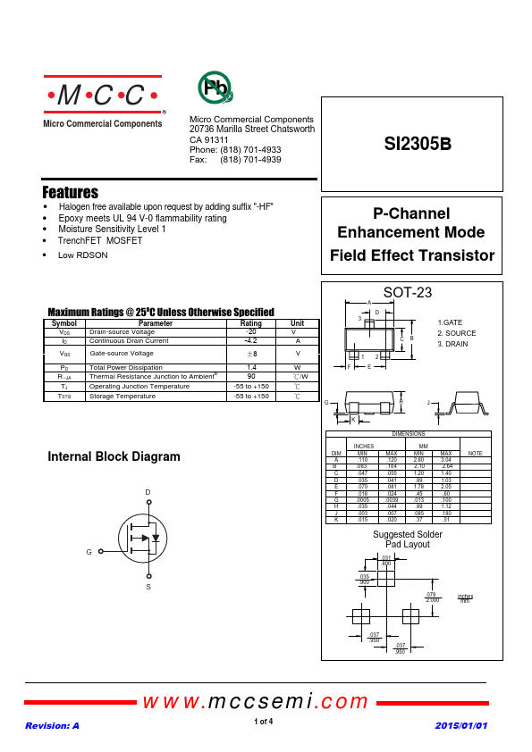 SI2305B