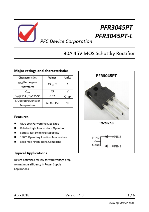 PFR3045PT