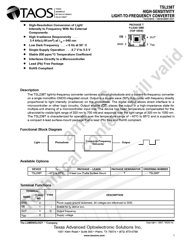 TSL238T