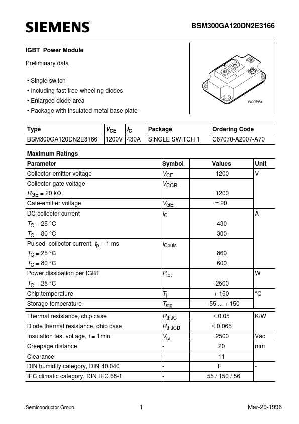 BSM300GA120DN2E3166