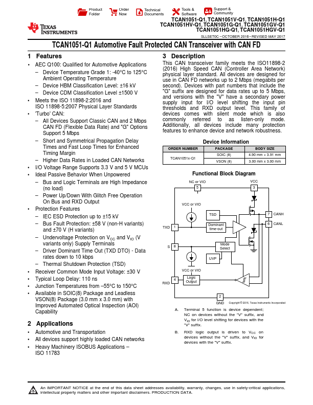 TCAN1051V-Q1