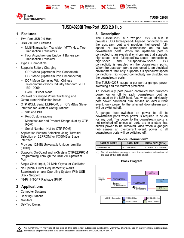 TUSB4020BI