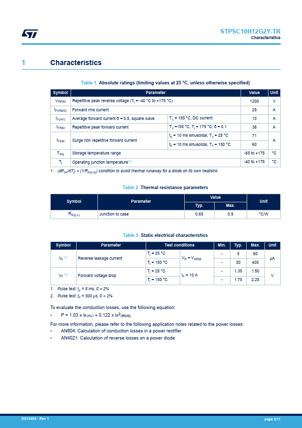 STPSC10H12G2Y-TR