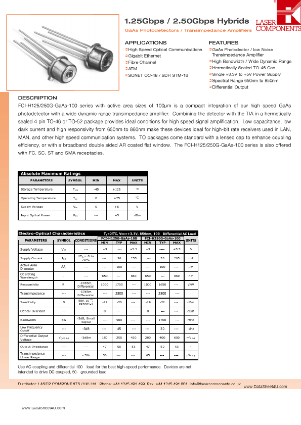 FCI-H250G-GAAS-100