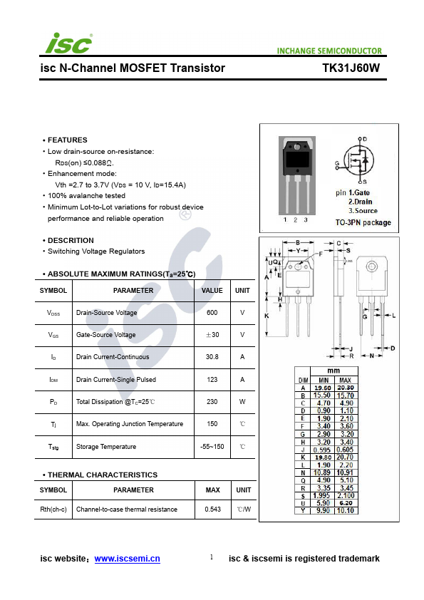 TK31J60W