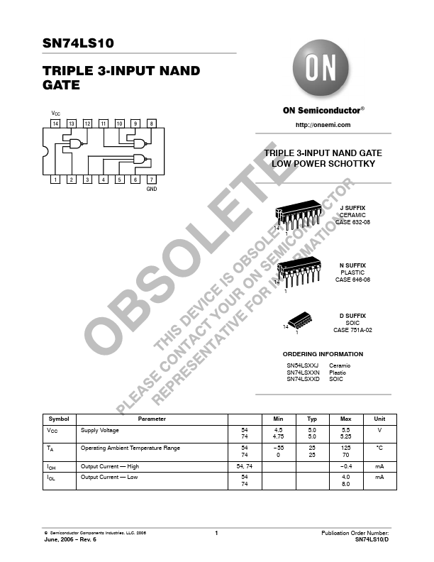 SN74LS10