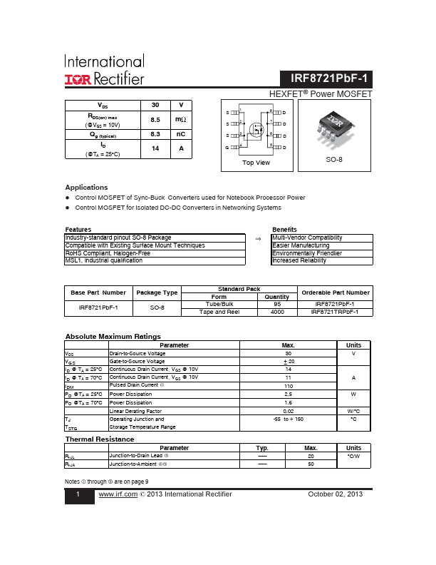 IRF8721PBF-1