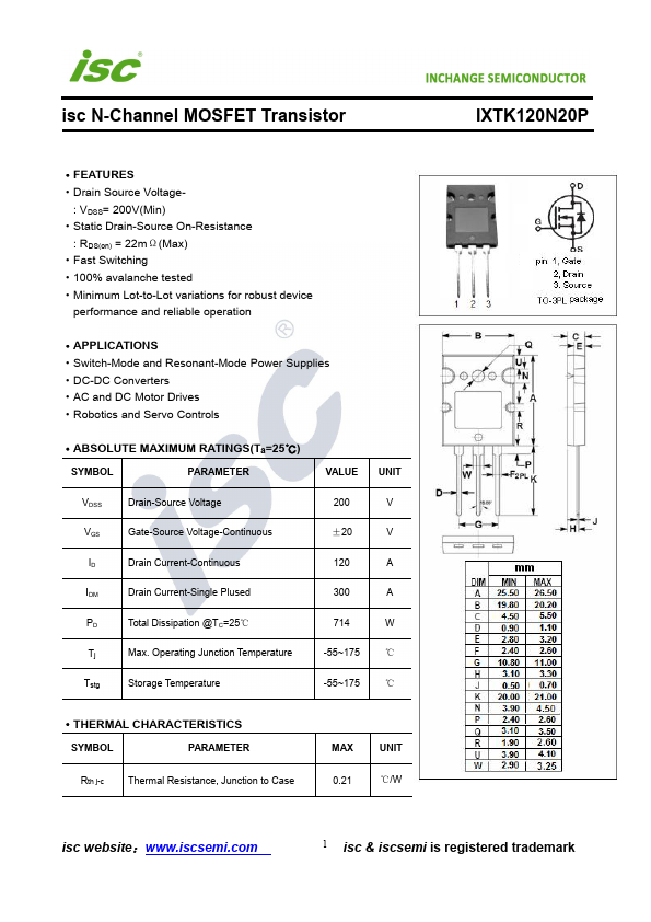 IXTK120N20P