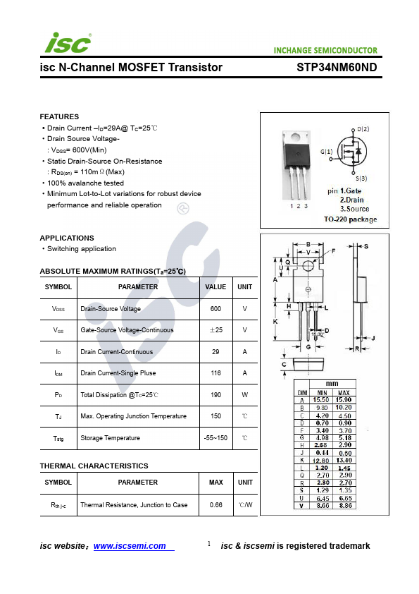 STP34NM60ND