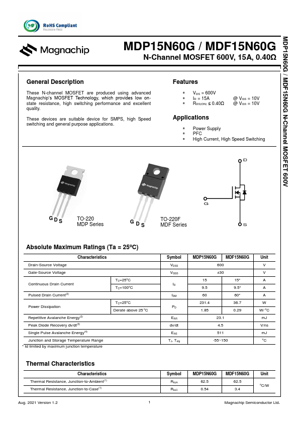 MDP15N60G