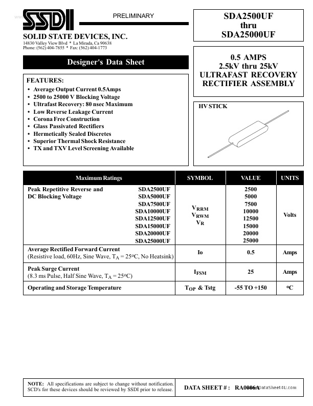 SDA25000UF