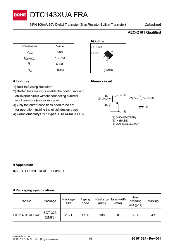 DTC143XUAFRA