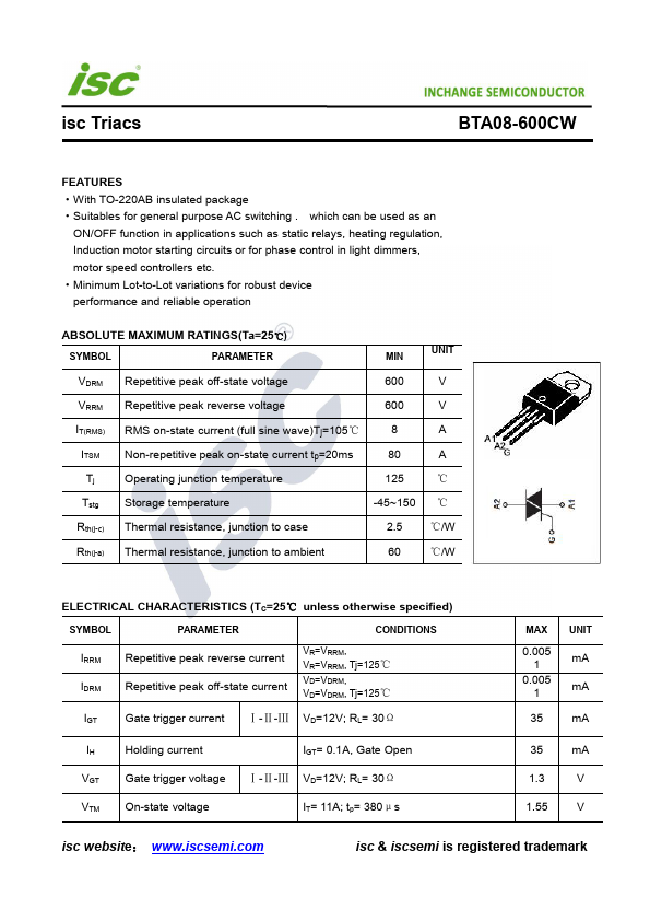 BTA08-600CW