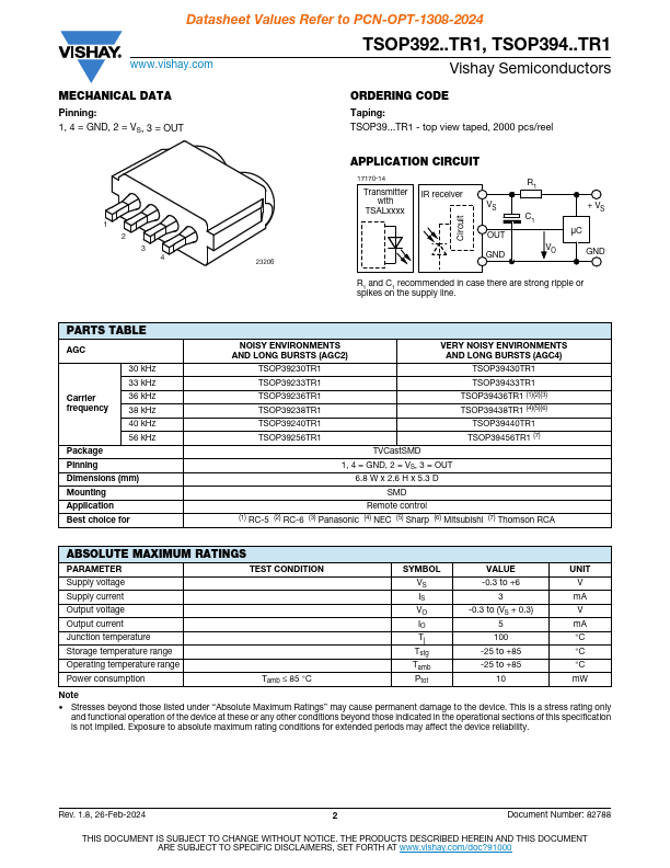 TSOP39438TR1