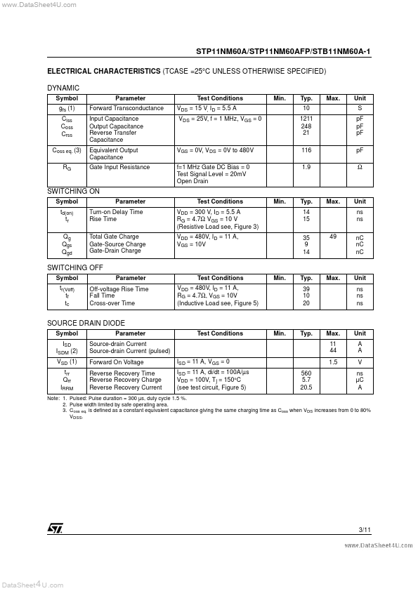 STB11NM60A-1