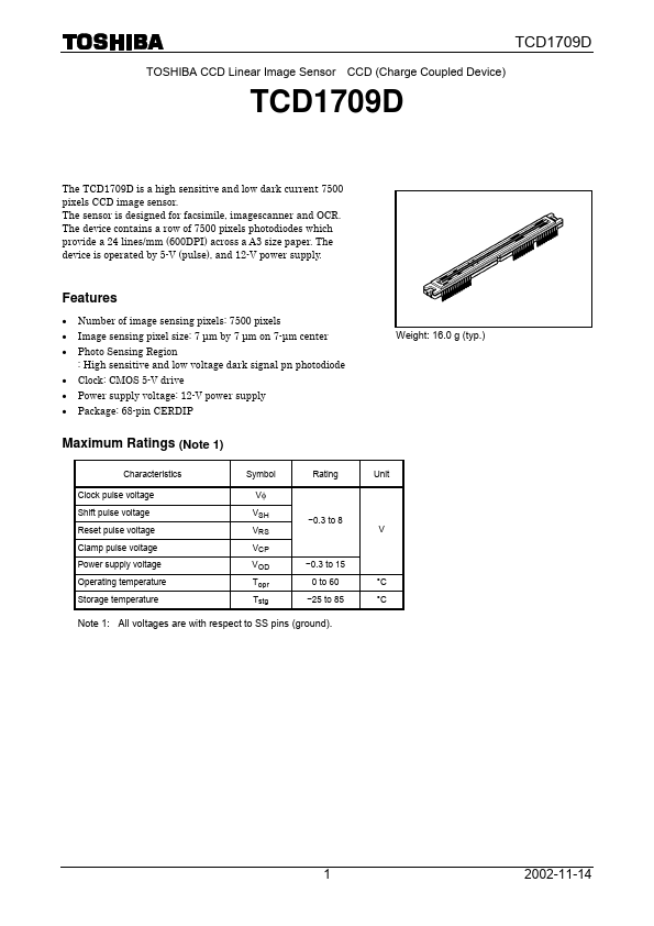 TCD1709D