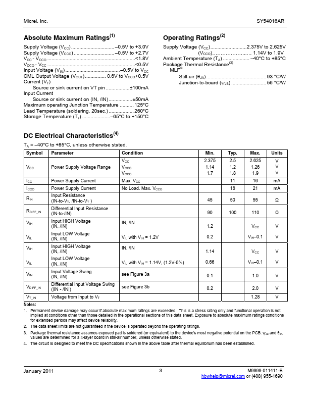 SY54016AR