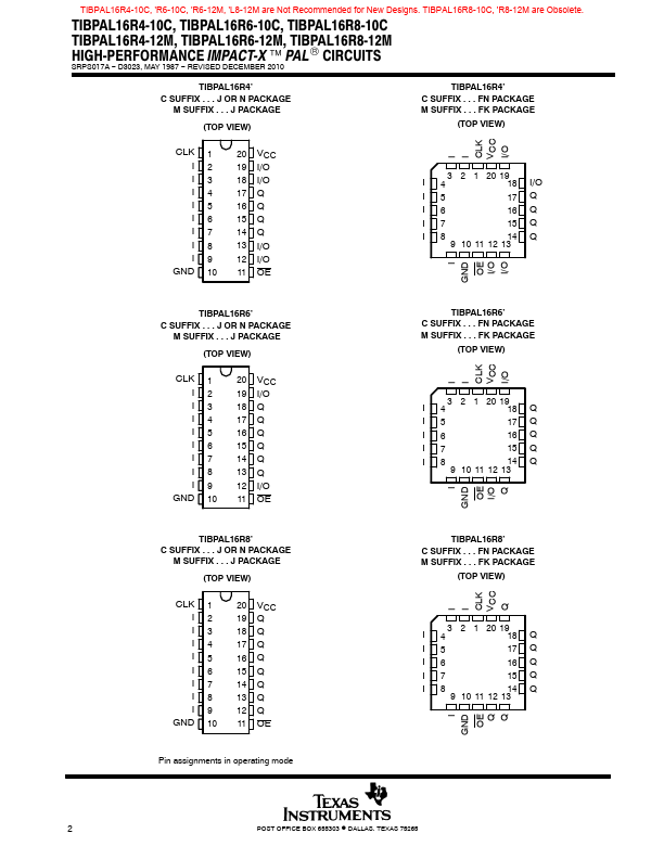 TIBPAL16R4-10C