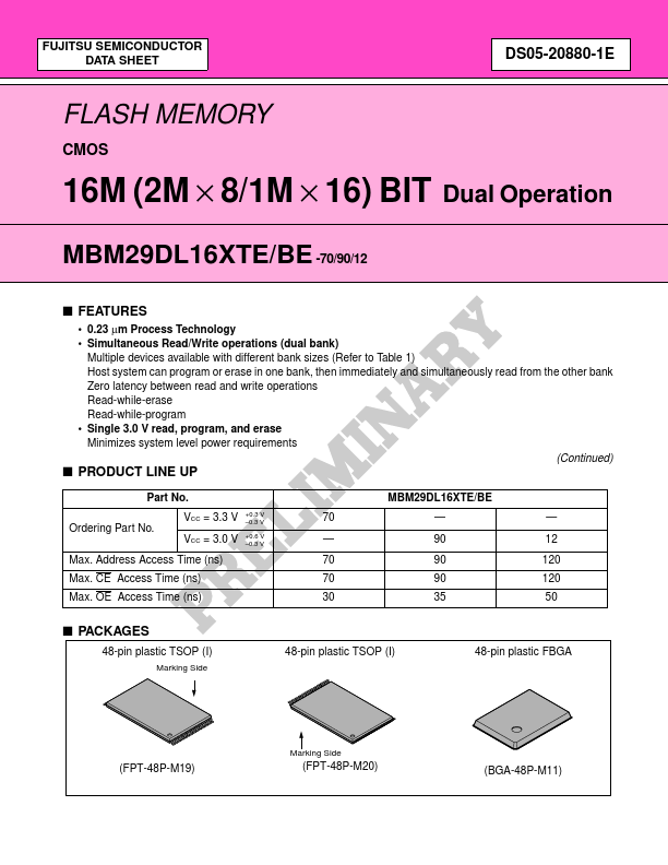 MBM29DL161TE-12