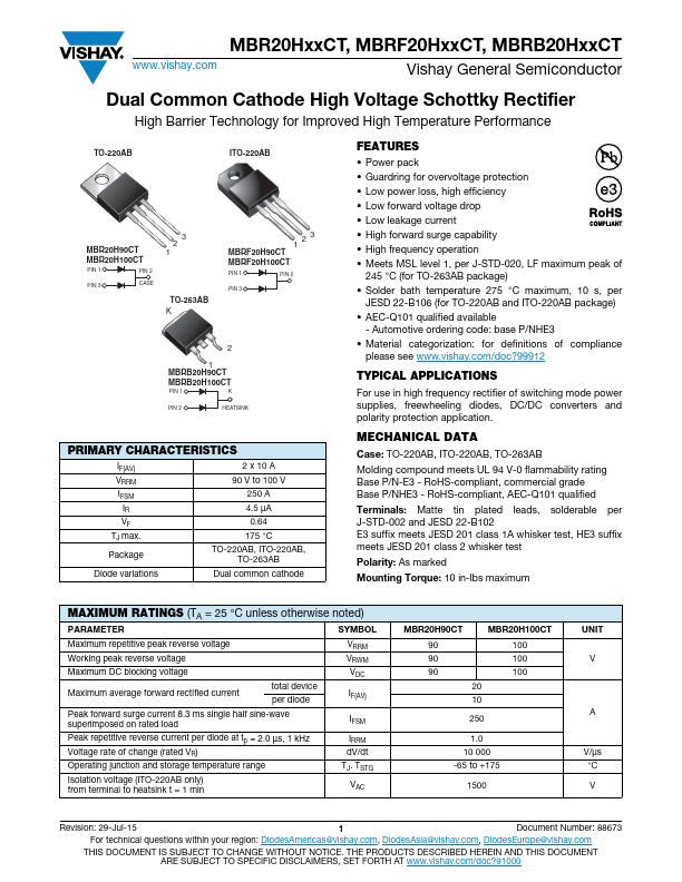 MBR20H100CT