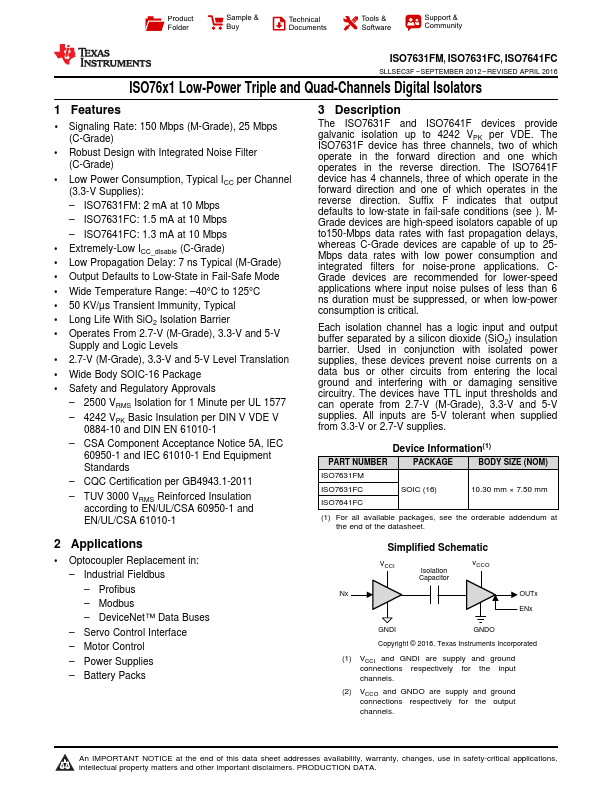 ISO7631FM