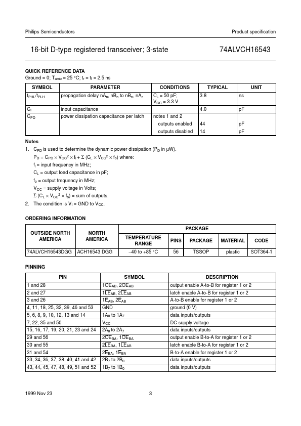 74ALVCH16543