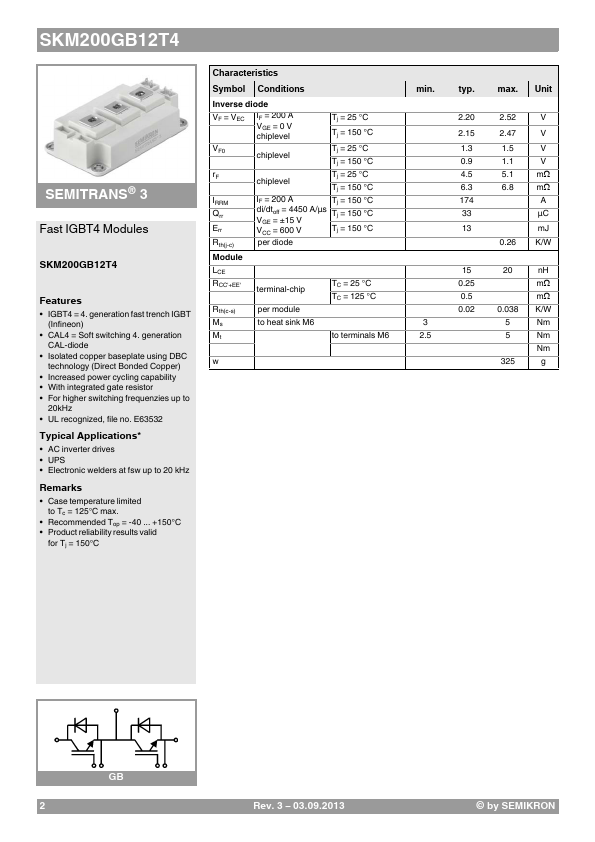 SKM200GB12T4