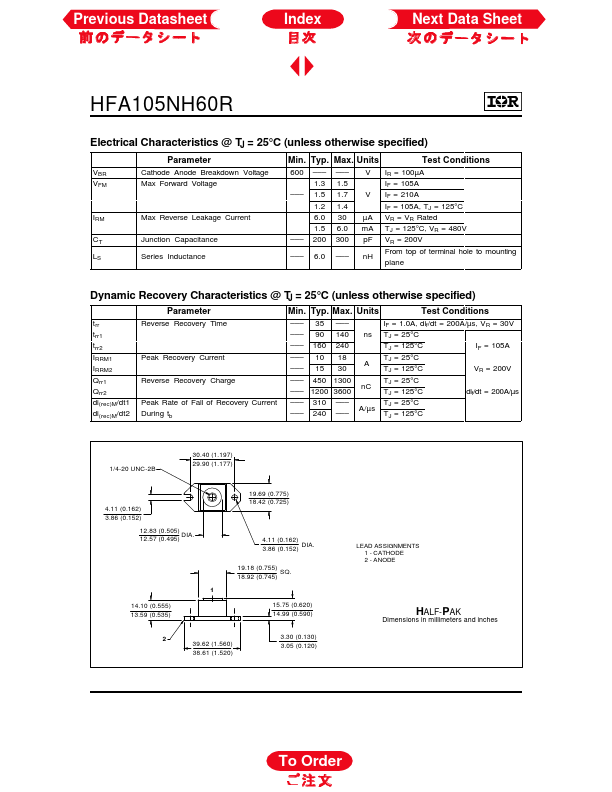 HFA105NH60R