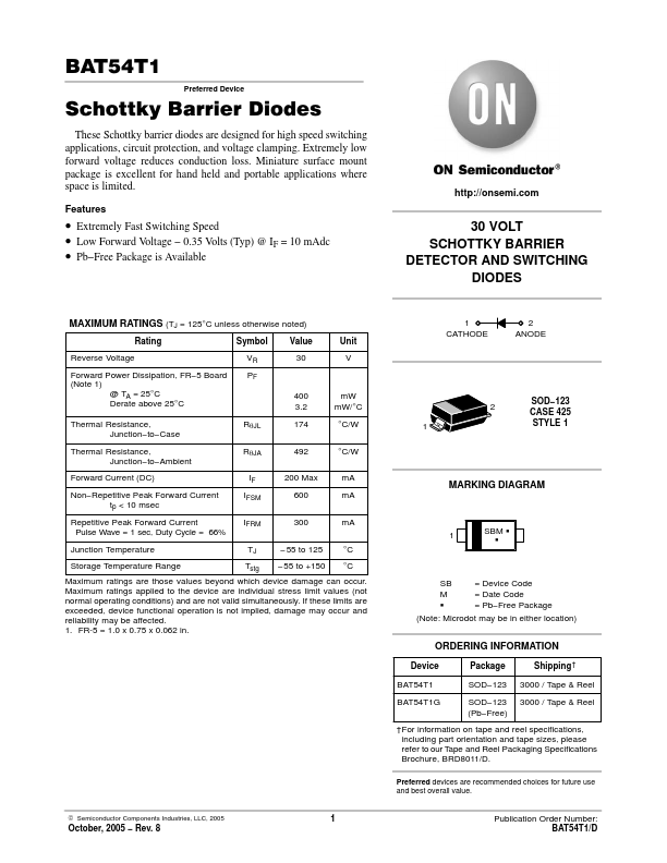 BAT54T1