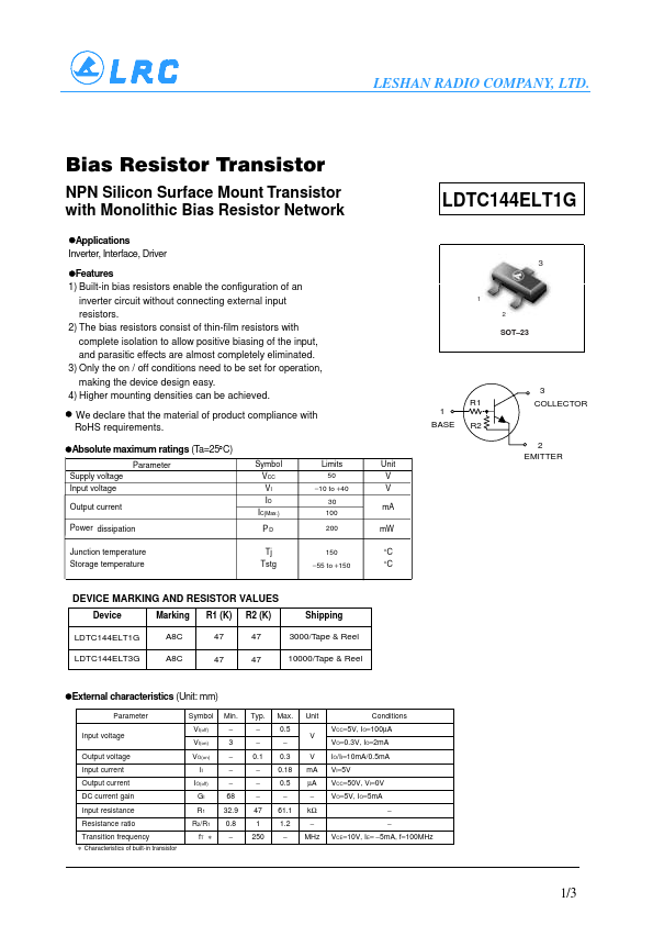 LDTC144ELT1G