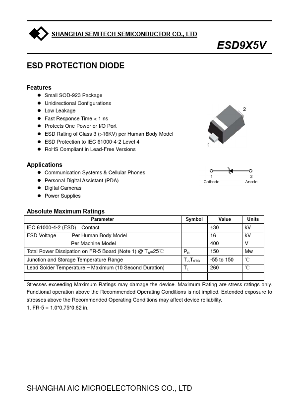 ESD9X5V