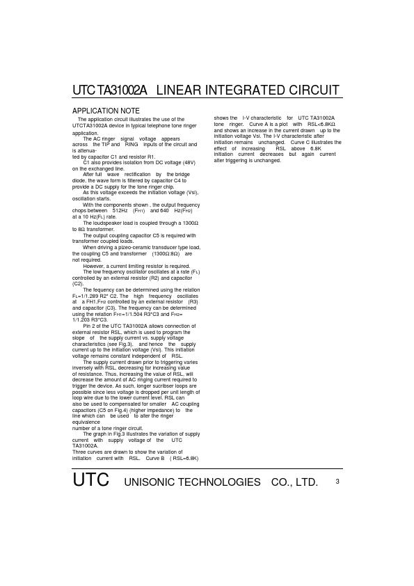 UTCTA31002A