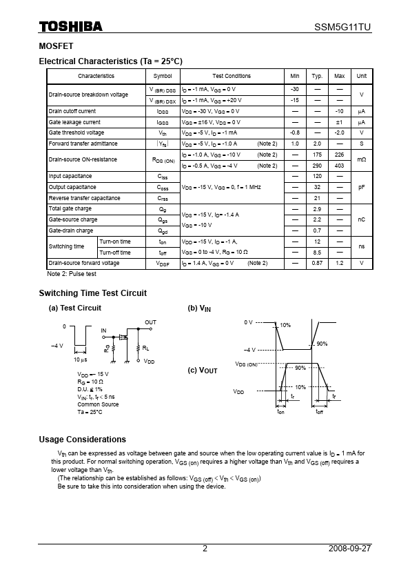 SSM5G11TU