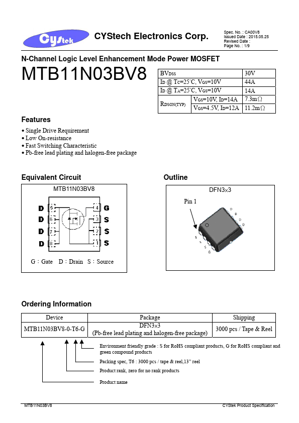 MTB11N03BV8