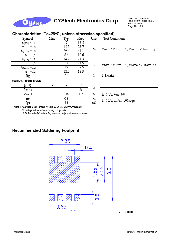 MTB11N03BV8