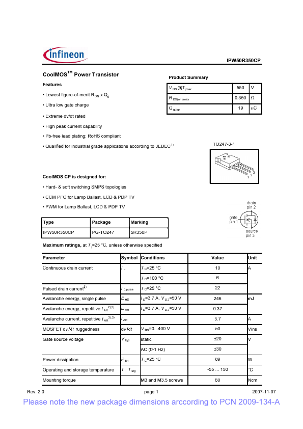 IPW50R350CP