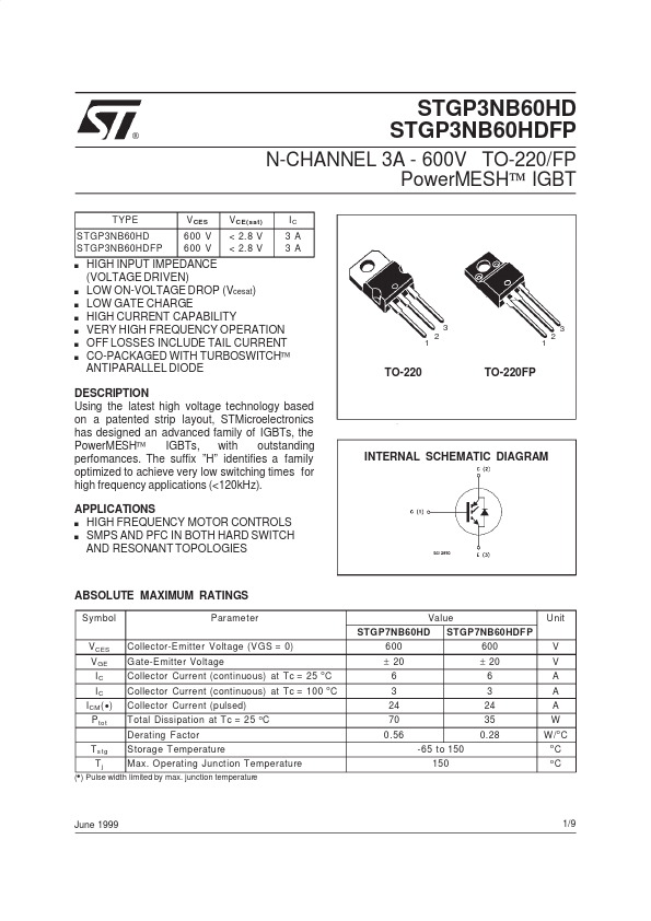 STGP3NB60HD