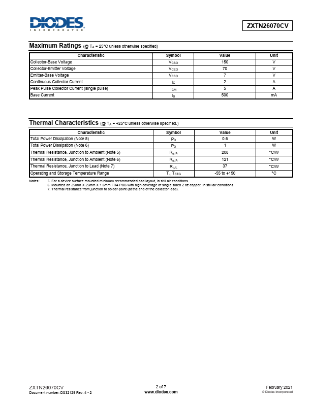 ZXTN26070CV