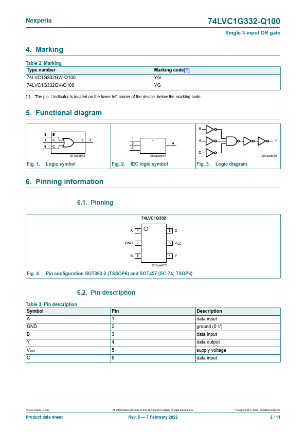 74LVC1G332-Q100