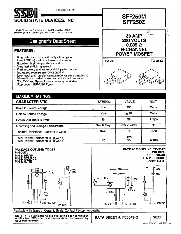 SFF250M