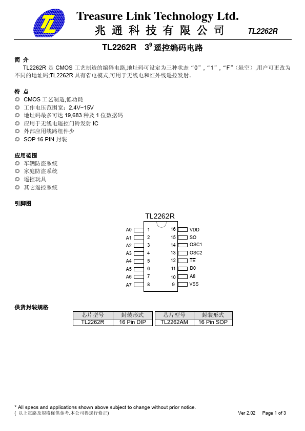 TL2262R