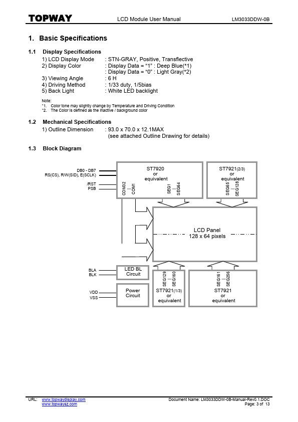 LM3033DDW-0B