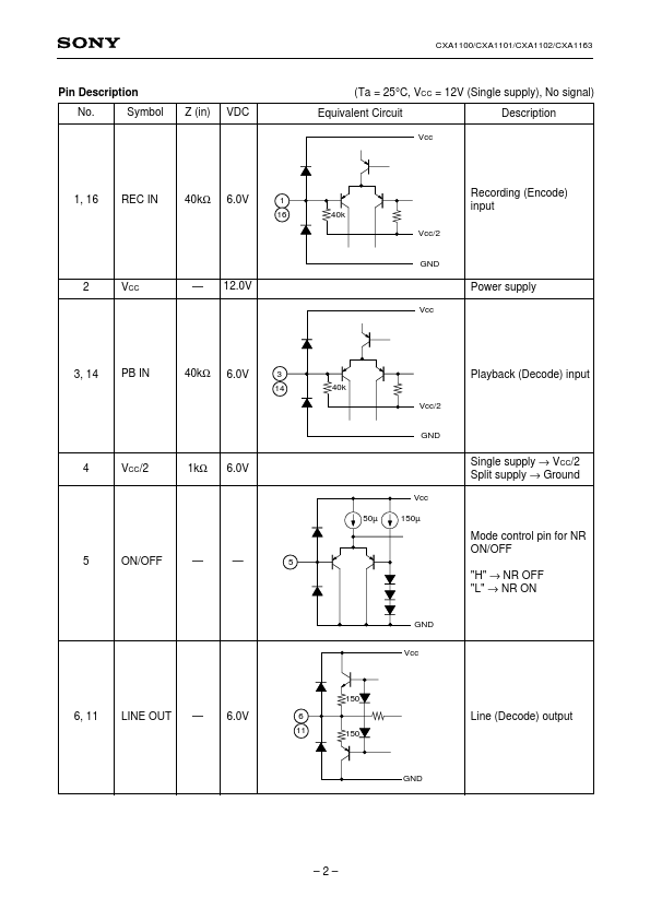 CXA1100P